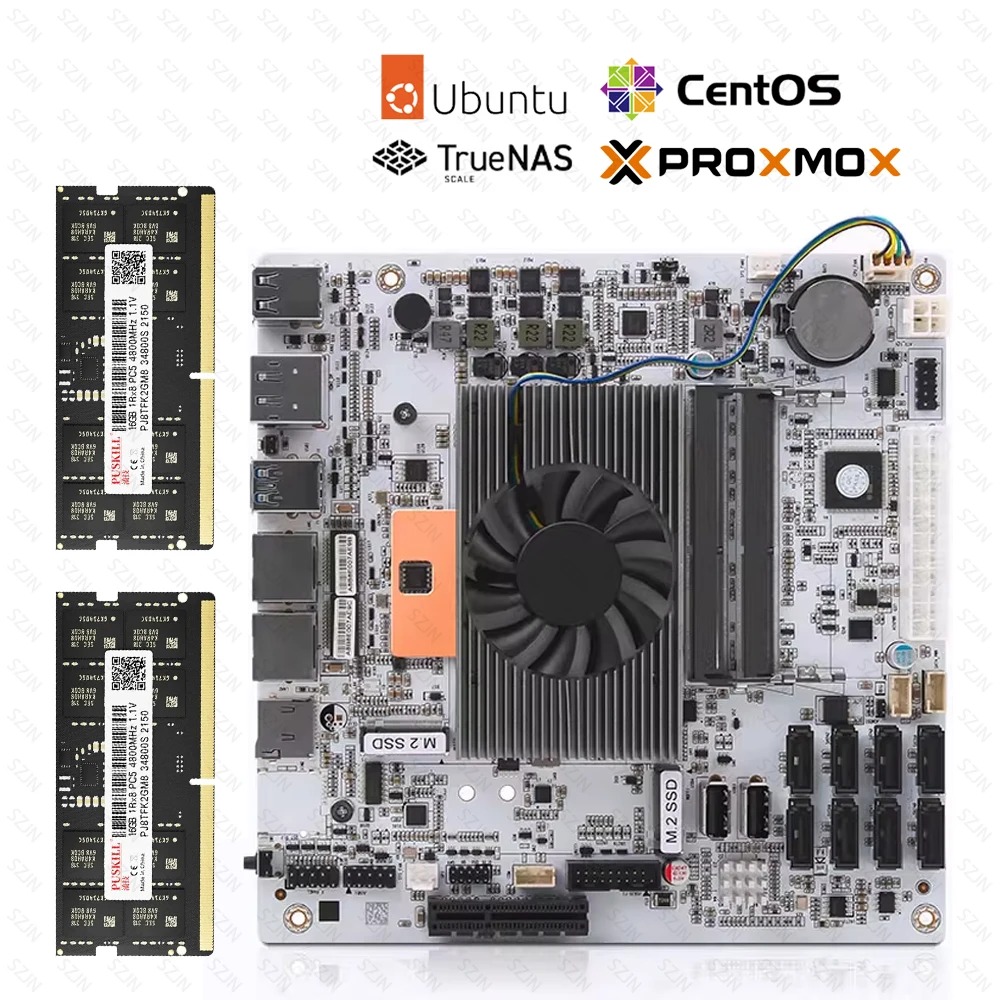 Placa Base I5-8265U ES NAS de  - Nas Motherboard 8 Sata Mini Itx reseña y precio