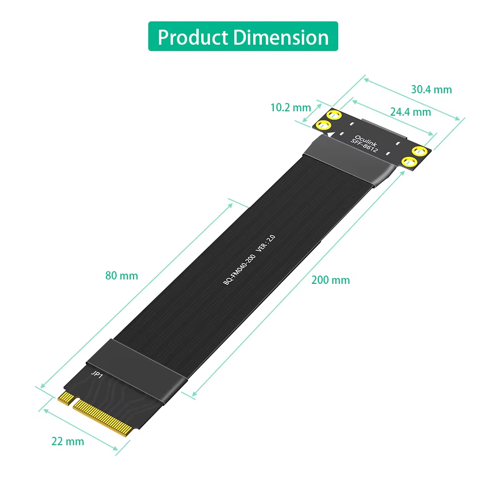 Cable de extensión M.2 NVME a  - Oculink Egpu Mini Pc reseña y precio