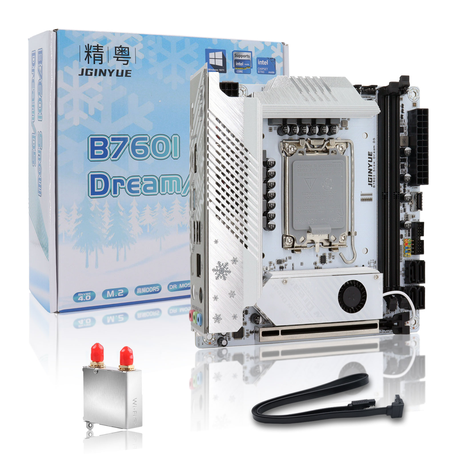 Placa base JGINYUE B760 Mini I - Lga1700 Itx Motherboard Ddr5 reseña y precio